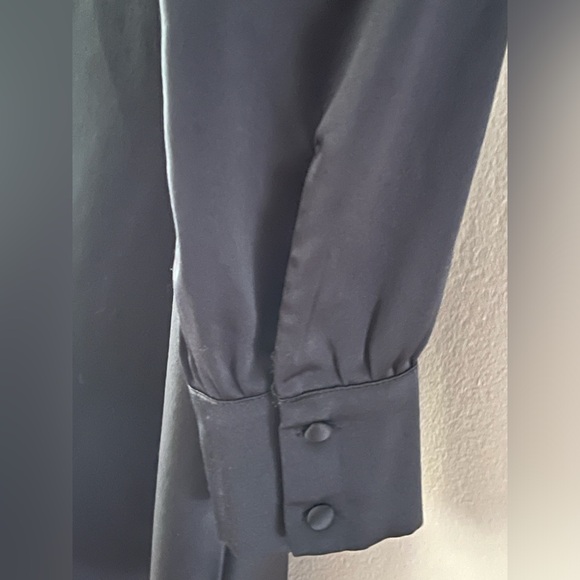 Women’s Forever 21 Sexy Little Black Dress With Corset Waist & Long Sleeves - Picture 8 of 14